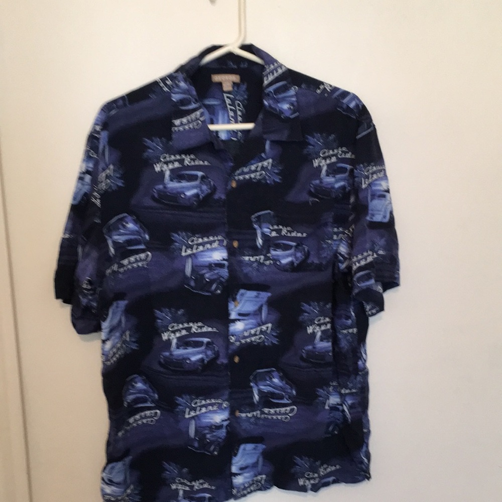 George Large  Classic Wave Rider Muscle shirt blue